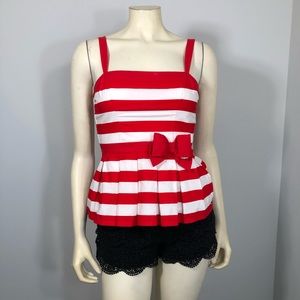 Hollister spaghetti strap Peplum top small